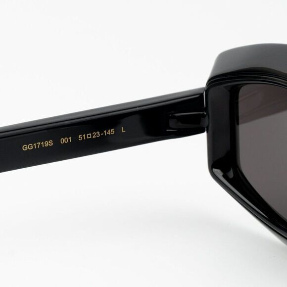 NEW Gucci GG1719S 001 Black Grey Women Square Sunglasses GG 1719S main image 8